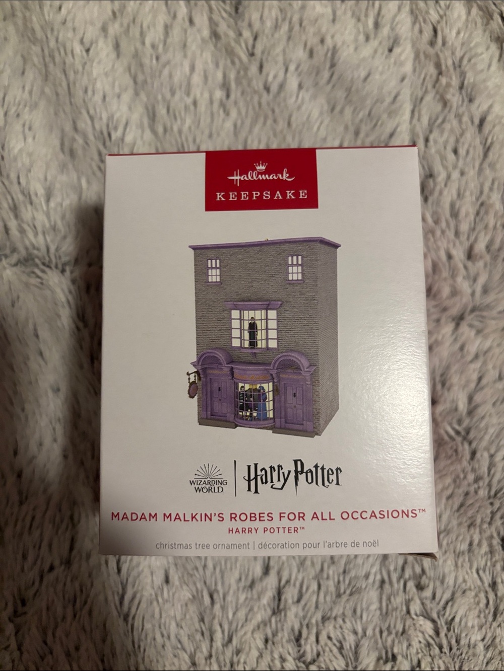 Hallmark Purple and Gray Madam Malkin's Shop Keepsake Ornament